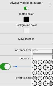 Always visible calculator