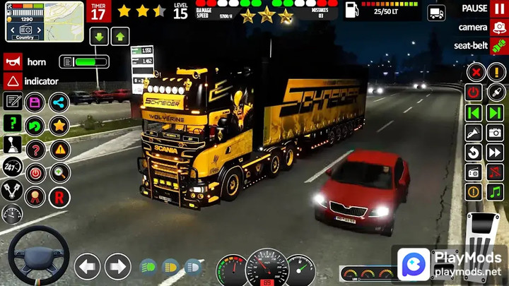 Euro Truck Driving- Truck GameMod  Apk v2.0(Speed change)