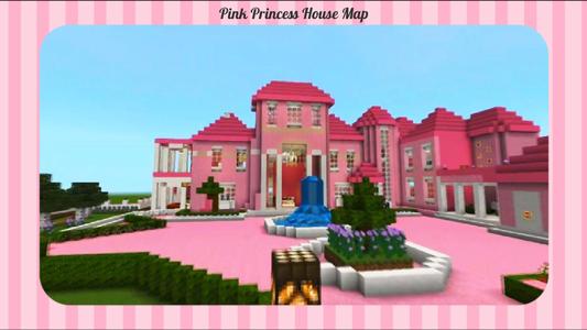 Pink Princess House MCPE Map