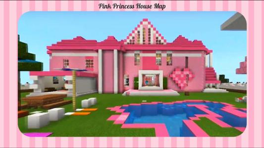 Pink Princess House MCPE Map