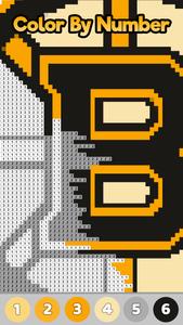 Ice Hockey Logo Pixel Art Book