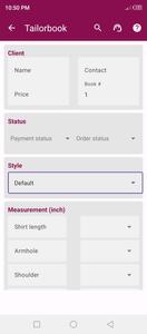 Tailor Book - App for Tailors