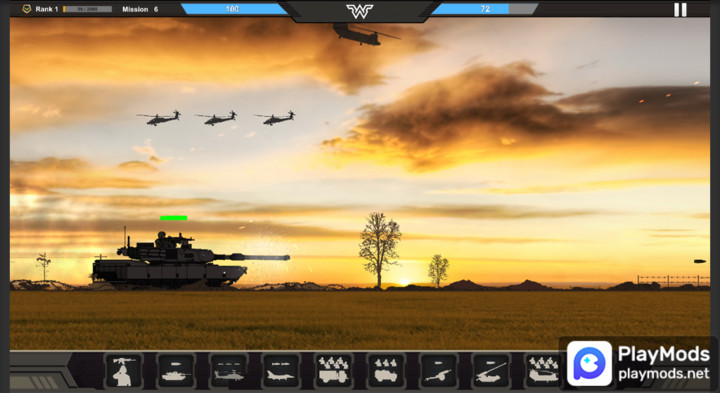 Warzone CommanderMod  Apk v1.0.09(Unlock all arms)