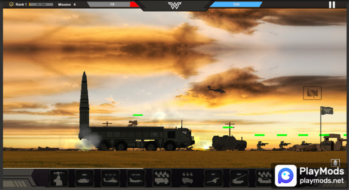 Warzone CommanderMod  Apk v1.0.09(Unlock all arms)