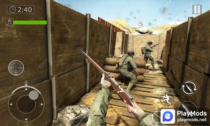 D-Day World War 2 Army GamesMod  Apk v1.0.8(Unlock game levels)