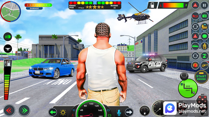 Gangster Crime City OfflineMod  Apk v1.5(Speed change)