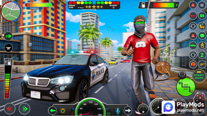 Gangster Crime City OfflineMod  Apk v1.5(Speed change)