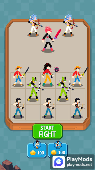 Stickman Warriors - Merge HeroMod  Apk v1.18(Unlimited Resources)