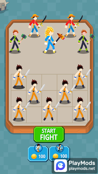 Stickman Warriors - Merge HeroMod  Apk v1.18(Unlimited Resources)