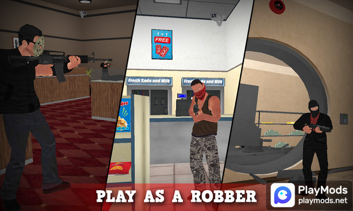 Justice Rivals 3 - Cops and RobbersMod  Apk v1.097h(Unlimited Money)