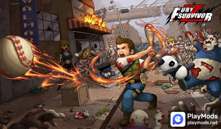 Fury Survivor: Pixel ZMod  Apk v1.066(No Ads)