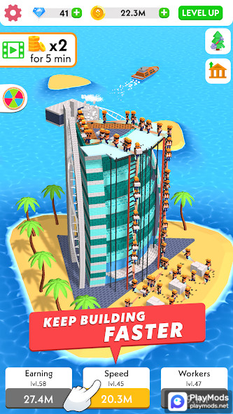 Idle Construction 3DMod  Apk v2.2(Unlimited coins)