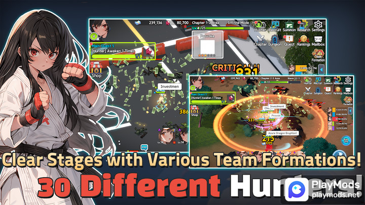 Hunter Party: Idle RPGMod  Apk v1.24(MOD MENU)