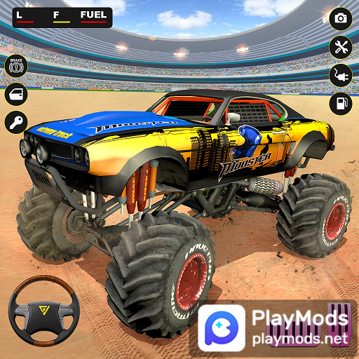 Monster Derby Truck FightingMod  Apk v1.0.1(Unlimited gold coins)