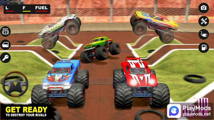 Monster Derby Truck FightingMod  Apk v1.0.1(Unlimited gold coins)