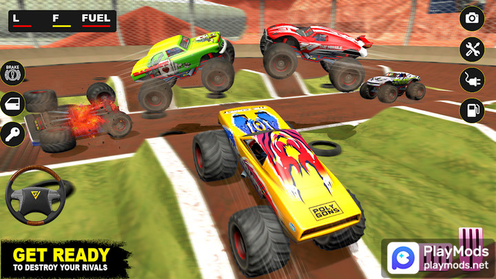 Monster Derby Truck FightingMod  Apk v1.0.1(Unlimited gold coins)