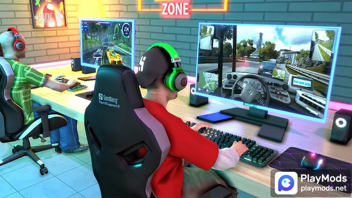 Internet Cafe Simulator GamesMod  Apk v1.8(Speed change)