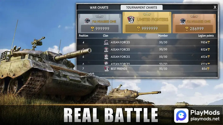 Tank Warfare: PvP Battle GameMod  Apk v1.1.3(Mod Menu)