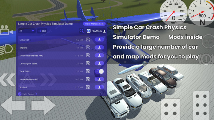 Simple Car Crash Physics Simulator DemoMod  Apk v5.3.1(Mods inside)