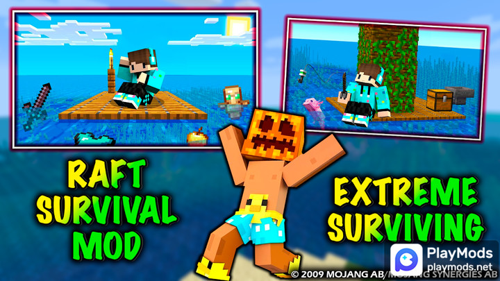 Survival Raft Mod MinecraftMod  Apk v1.0(Speed change)