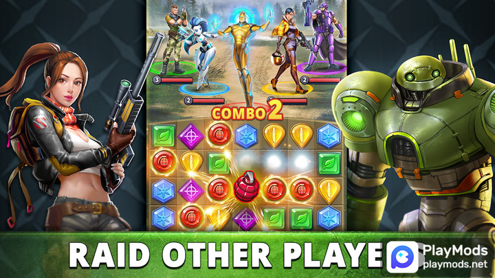 Puzzle Combat: Match-3 RPGMod  Apk v51.1.0(No Ads)