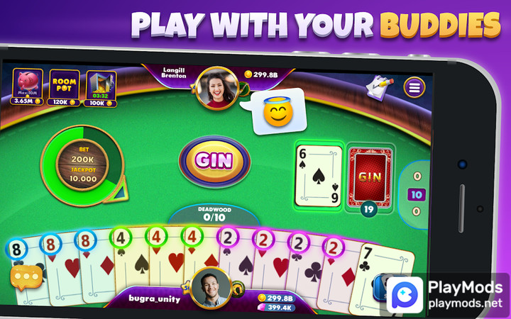 Gin Rummy - Classic Card GamesMod  Apk v2.0.57(No Ads)