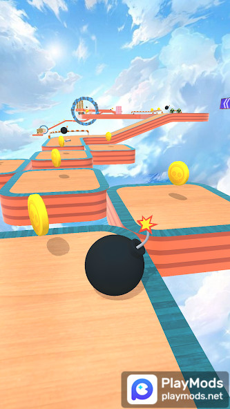 Rolling Ball Sky StuntMod  Apk v1.0.5(Speed change)