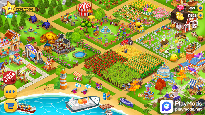 Farm Day Farming Offline GamesMod  Apk v1.2.85(Speed change)