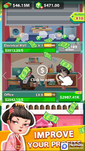 Idle Mall Tycoon - Business EmMod  Apk v1.0.0(No Ads)