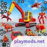 Excavator Robot War - Car GameMod  Apk v1.8.8(Unlimited currencies)