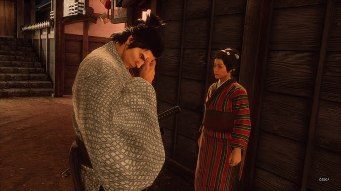 like-a-dragon-ishin-ryoma-depressed-action-talking-to-sakiko.jpg