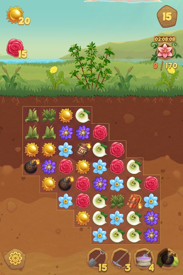 Flower Book Match3 Puzzle Game