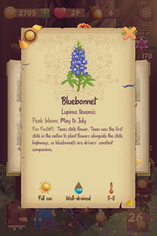 Flower Book Match3 Puzzle Game