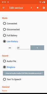 Battery Sound Notification