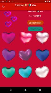 Stickers de Corazones