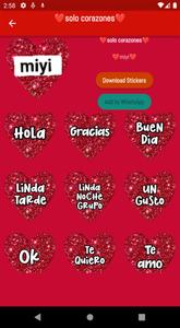 Stickers de Corazones