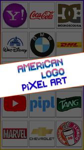 American Logo Pixel Art Book