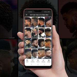 300 Fade Haircut for Black Men