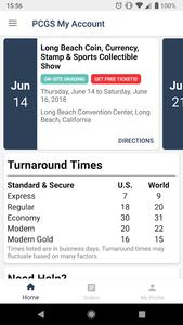 PCGS My Account - Orders, Show