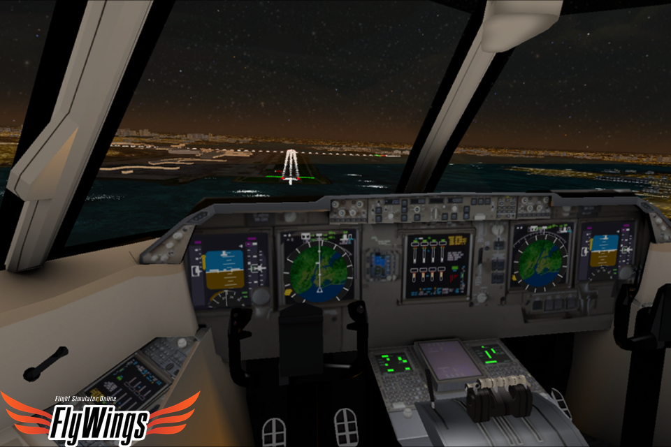 Flight Simulator Night NY Free 1.0.1 APK + OBB (Data File)