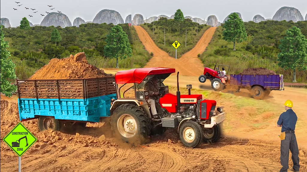 Tractor Trolley Driving Sim 23 Mod APK 3.1Unlimited money][Unlocked]