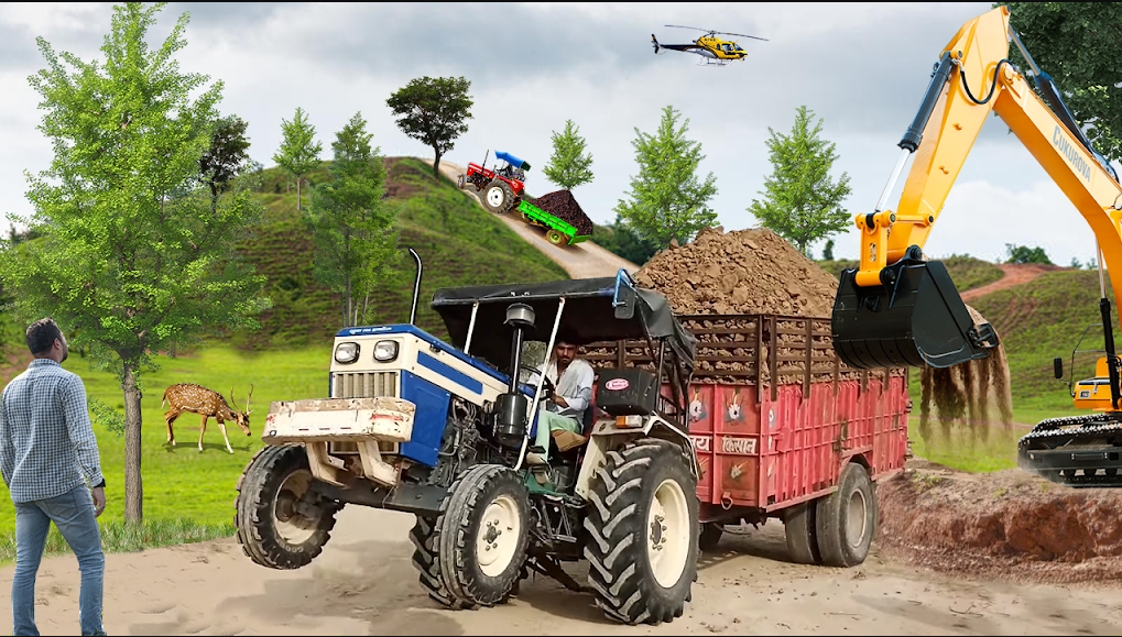 Tractor Trolley Driving Sim 23 Mod APK 3.1Unlimited money][Unlocked]