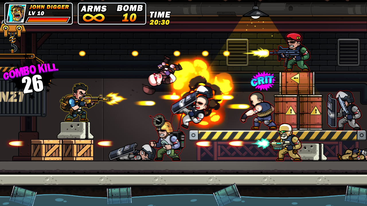 Metal Commando - 2D Platform Squad Metal Shooter