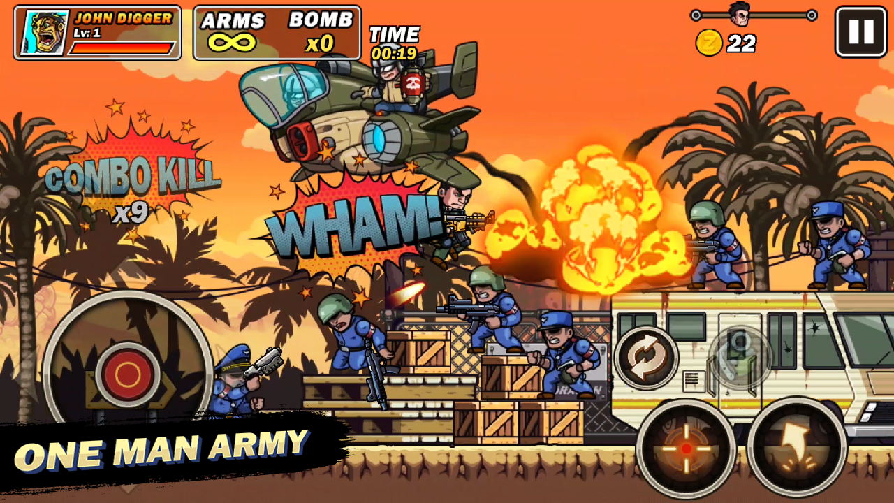 Metal Commando - 2D Platform Squad Metal Shooter