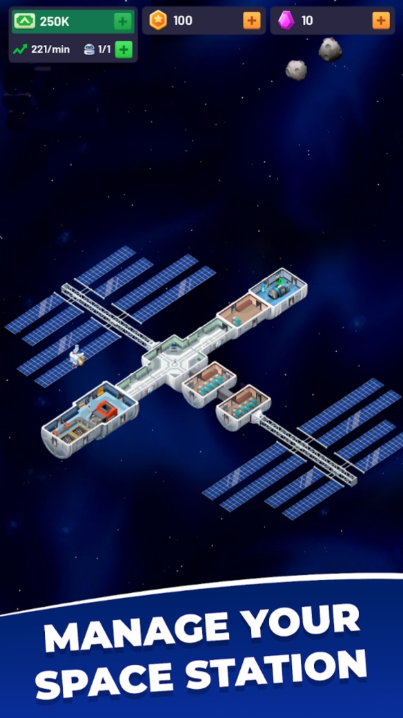 Idle Space Station - Tycoon Mod APK 3.2.0 [Free purchase]