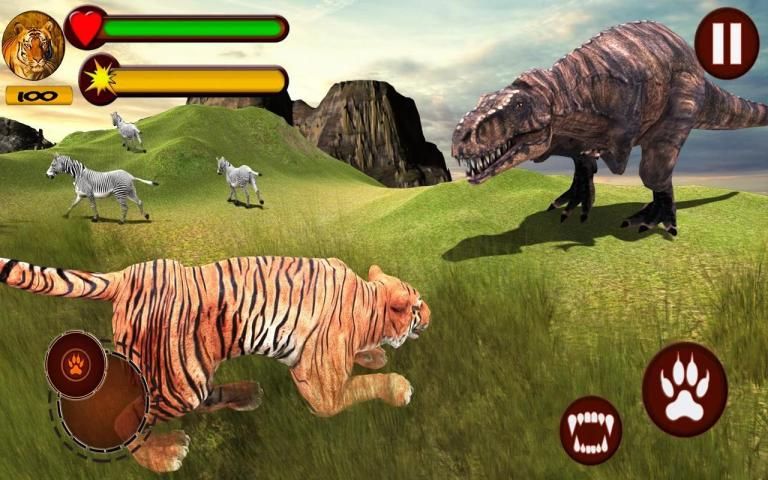 Tiger vs Dinosaur Adventure 3D