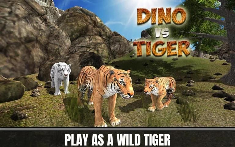 Tiger vs Dinosaur Adventure 3D