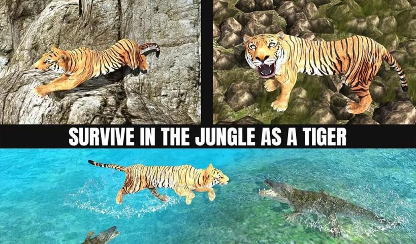 Tiger vs Dinosaur Adventure 3D