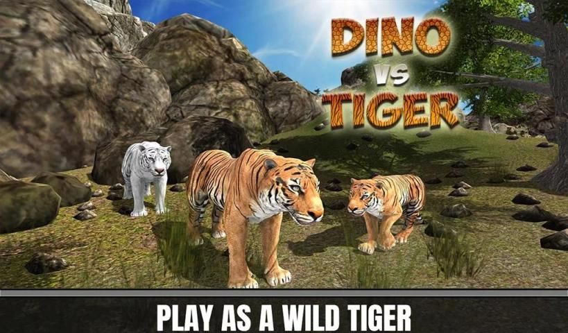 Tiger vs Dinosaur Adventure 3D