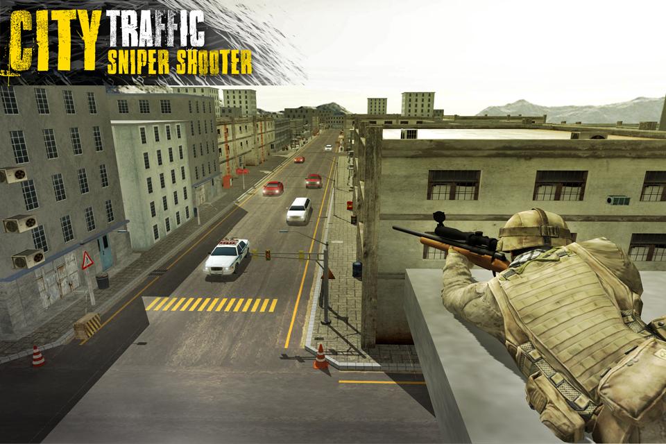 City Traffic Sniper Shooter 3D